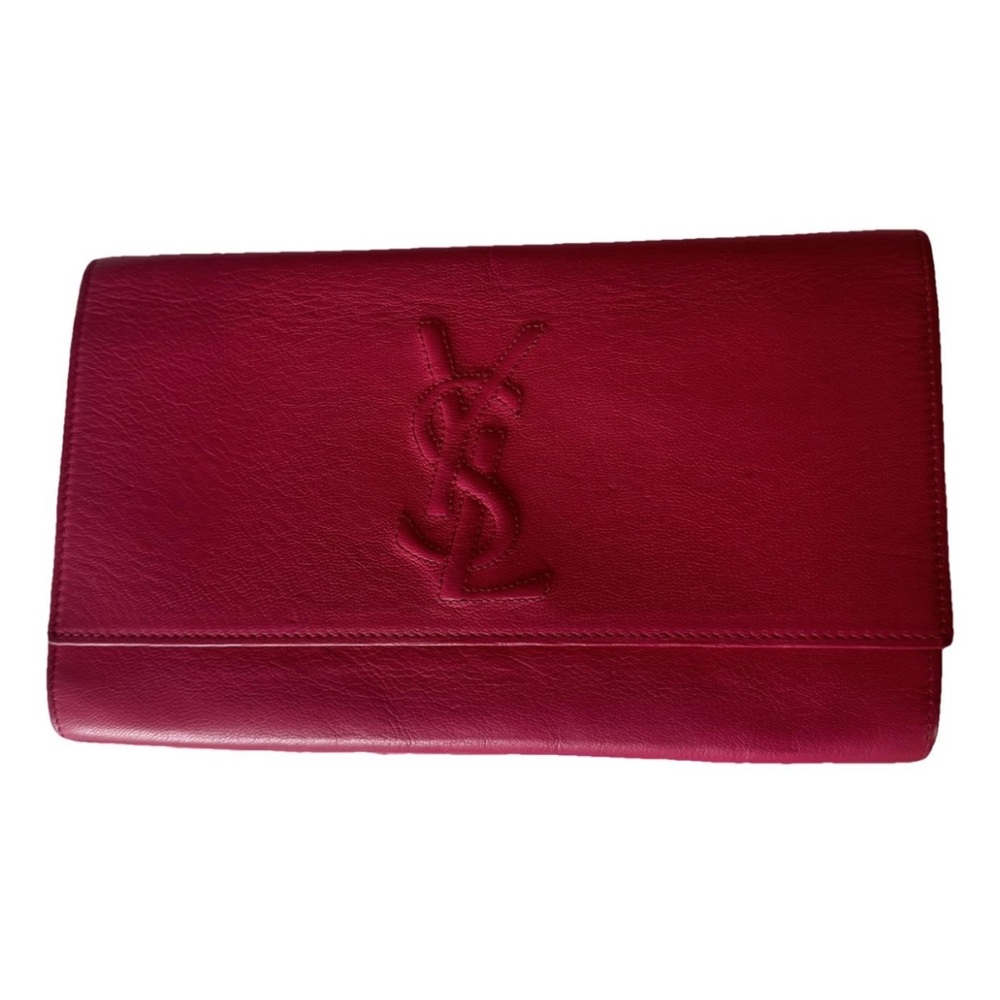 YSL Yves Saint Laurent Belle de Jour Leather Clutch Bag